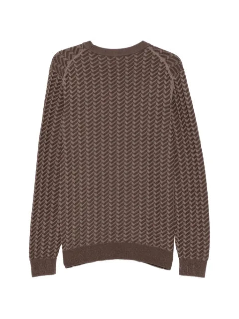 BOSS Simond chevron-knit sweater