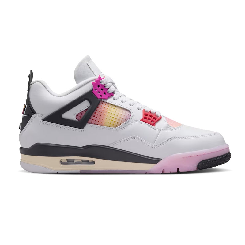 Men's Jordan 4 Retro "Comic" Off White/Fire Pink-Anthracite (JA1135 100)