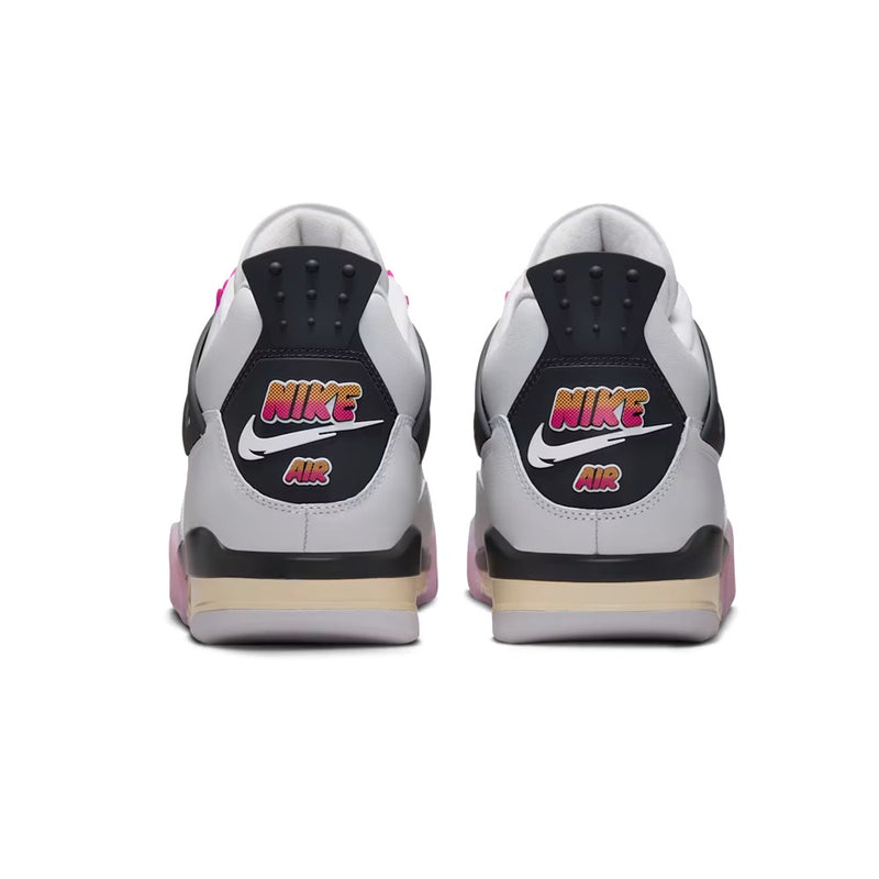 Men's Jordan 4 Retro "Comic" Off White/Fire Pink-Anthracite (JA1135 100)