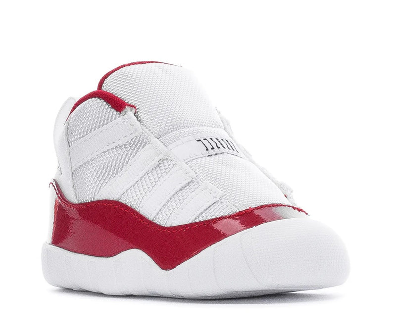 Jordan 11 Crib Bootie "Cherry" White/Varsity Red-Black (CI6165 116)