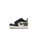 Toddler's Jordan 1 Low Alt Black/White-Medium Olive-Sail (DR9747 092)