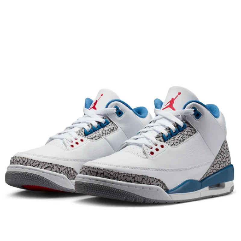 Men's Jordan 3 Retro OG "True Blue" White/Fire Red-True Blue (IF4396 104)