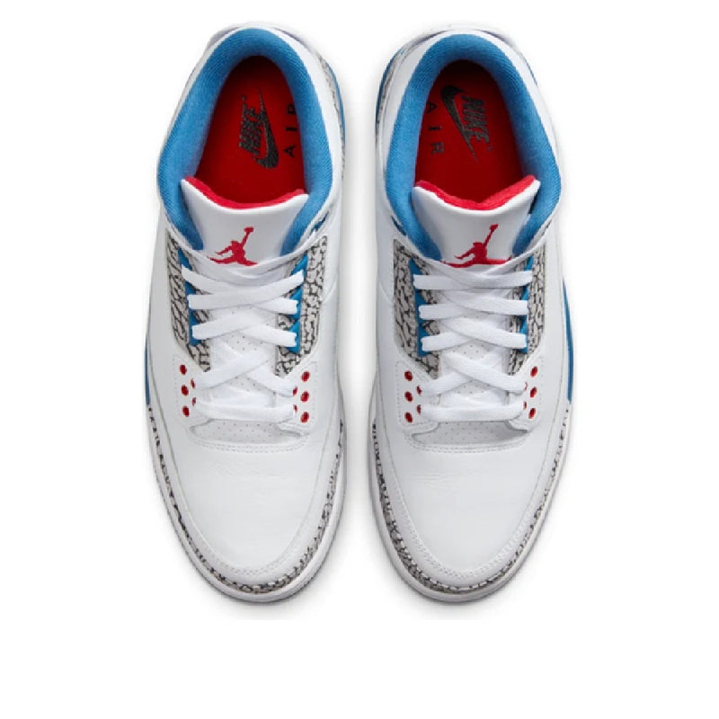Men's Jordan 3 Retro OG "True Blue" White/Fire Red-True Blue (IF4396 104)