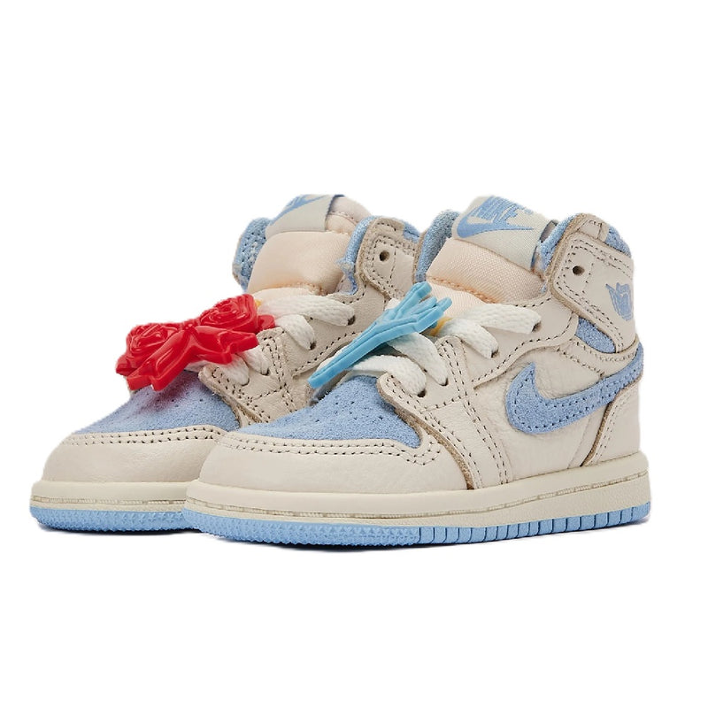 Toddler's Jordan 1 Retro High OG Pale Ivory/Psychic Blue (FD2598 102)