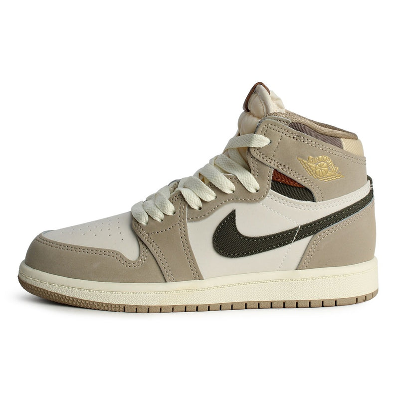 Little Kid's Jordan 1 Retro High OG Khaki/Cargo Khaki-Sail (FD2597 201)