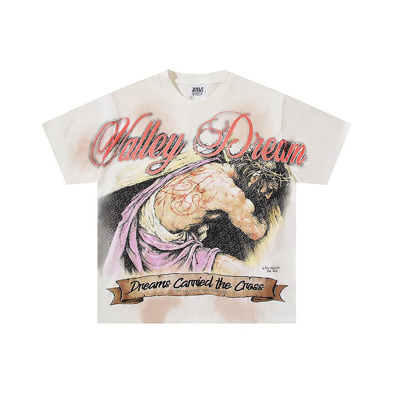 VALE USA Dreams Carried the Cross Graphic T-Shirt
